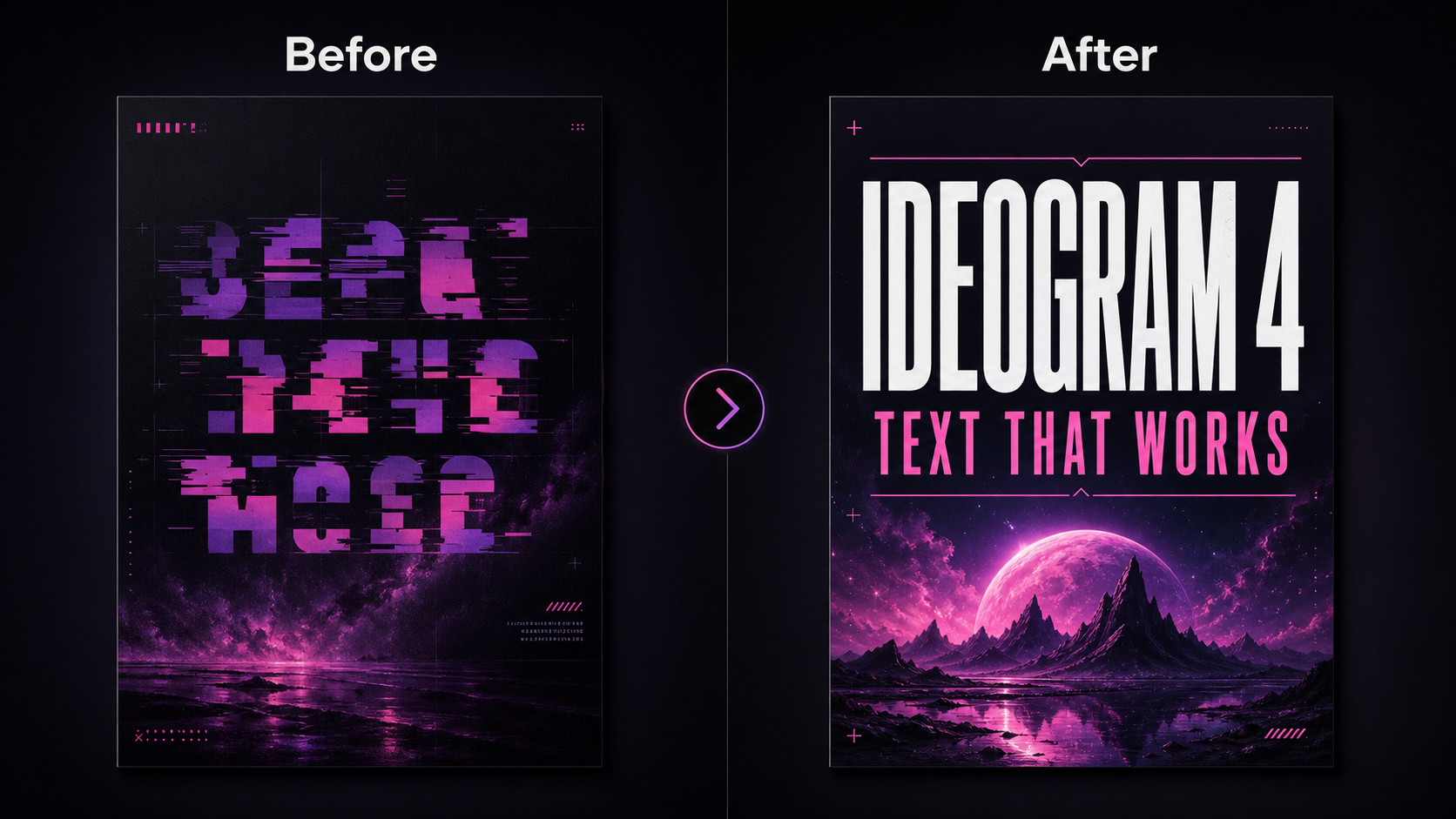 Ideogram 4 typography and layout example